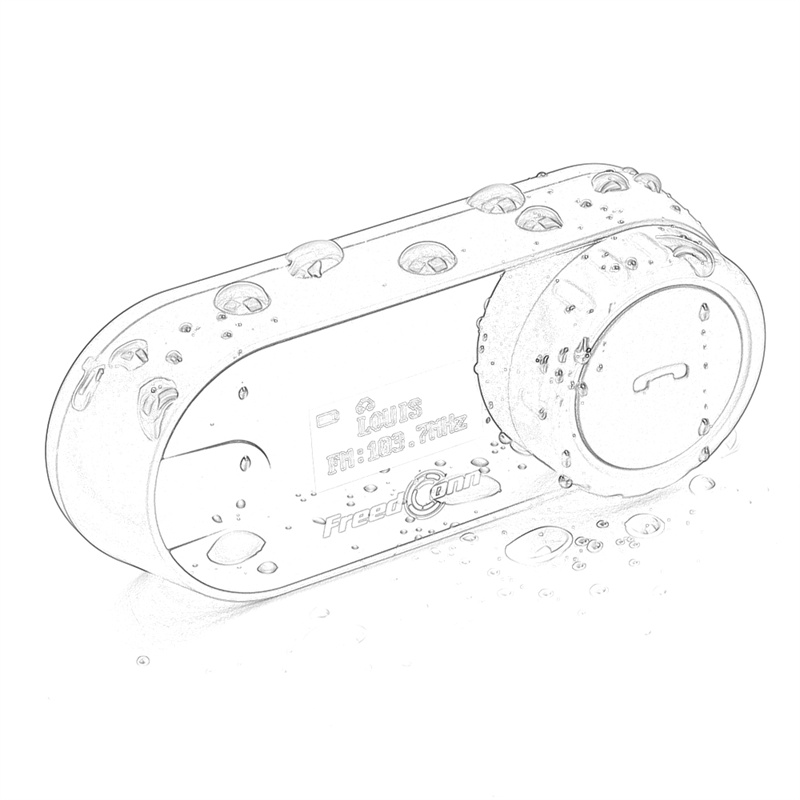 T-COM系列-800米兩人對(duì)講藍(lán)牙帶屏